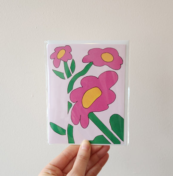 Pink Flower Card