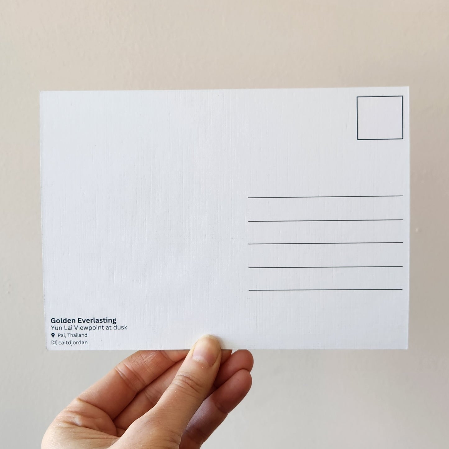 Golden Everlasting Pai Postcard