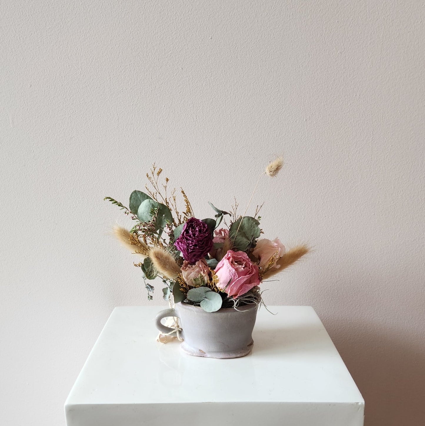 Lavender Glass Dried Arrangement