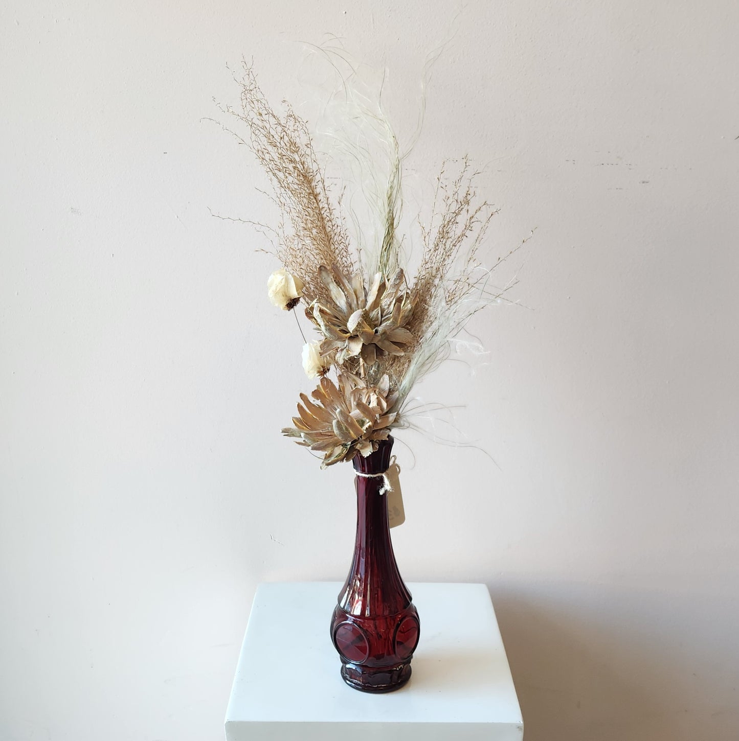 Dried Ruby Boho Bud Vase