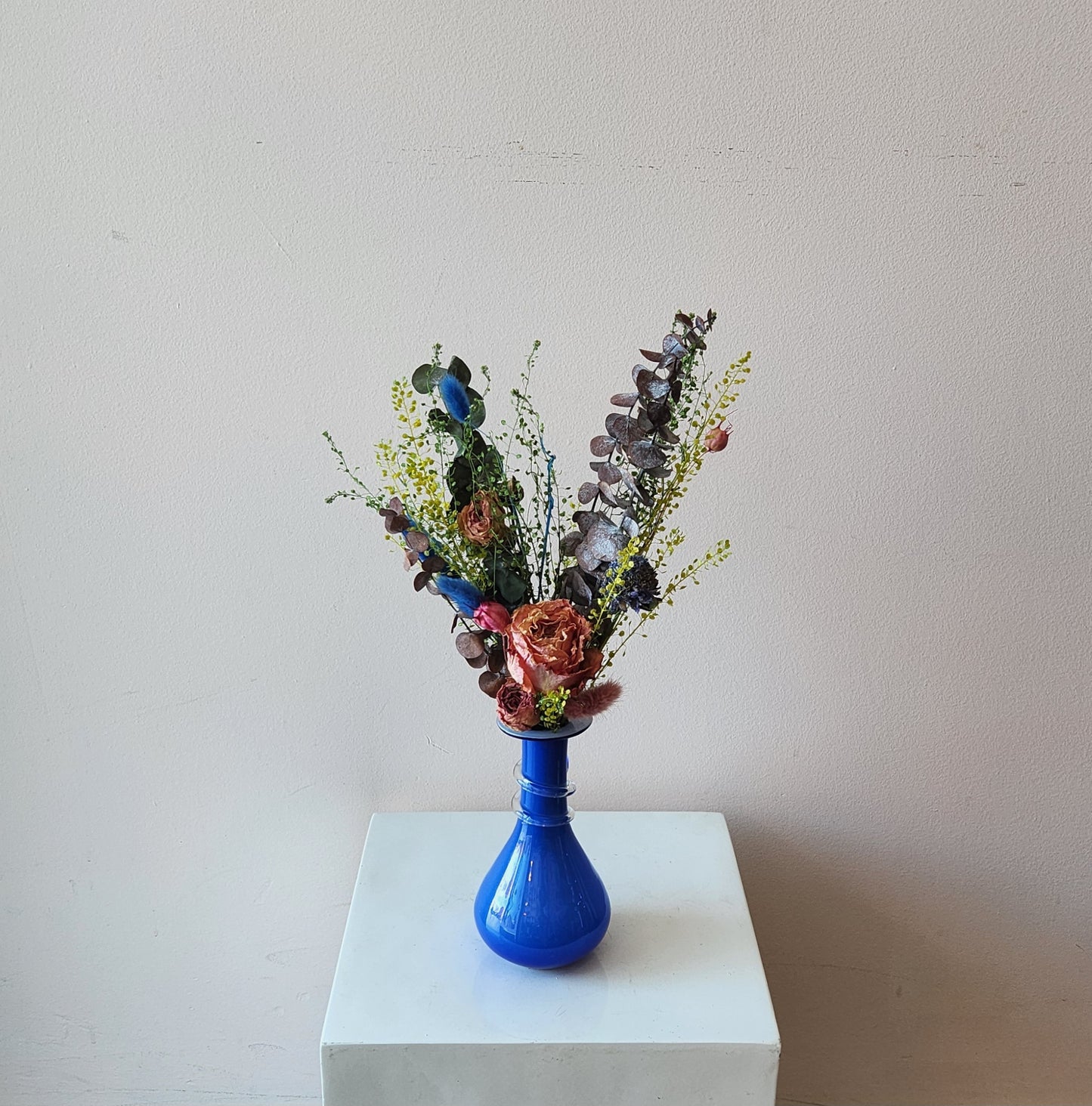 Twisted Peach Dried Bud Vase