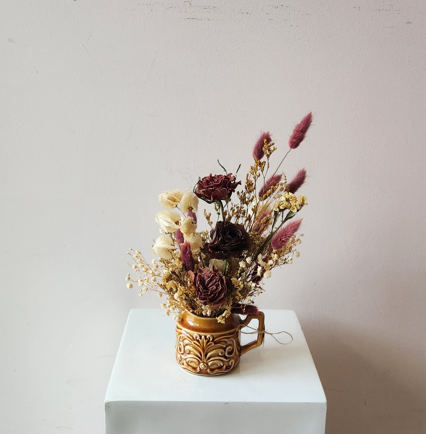 Caramel Creamer Dried Arrangement