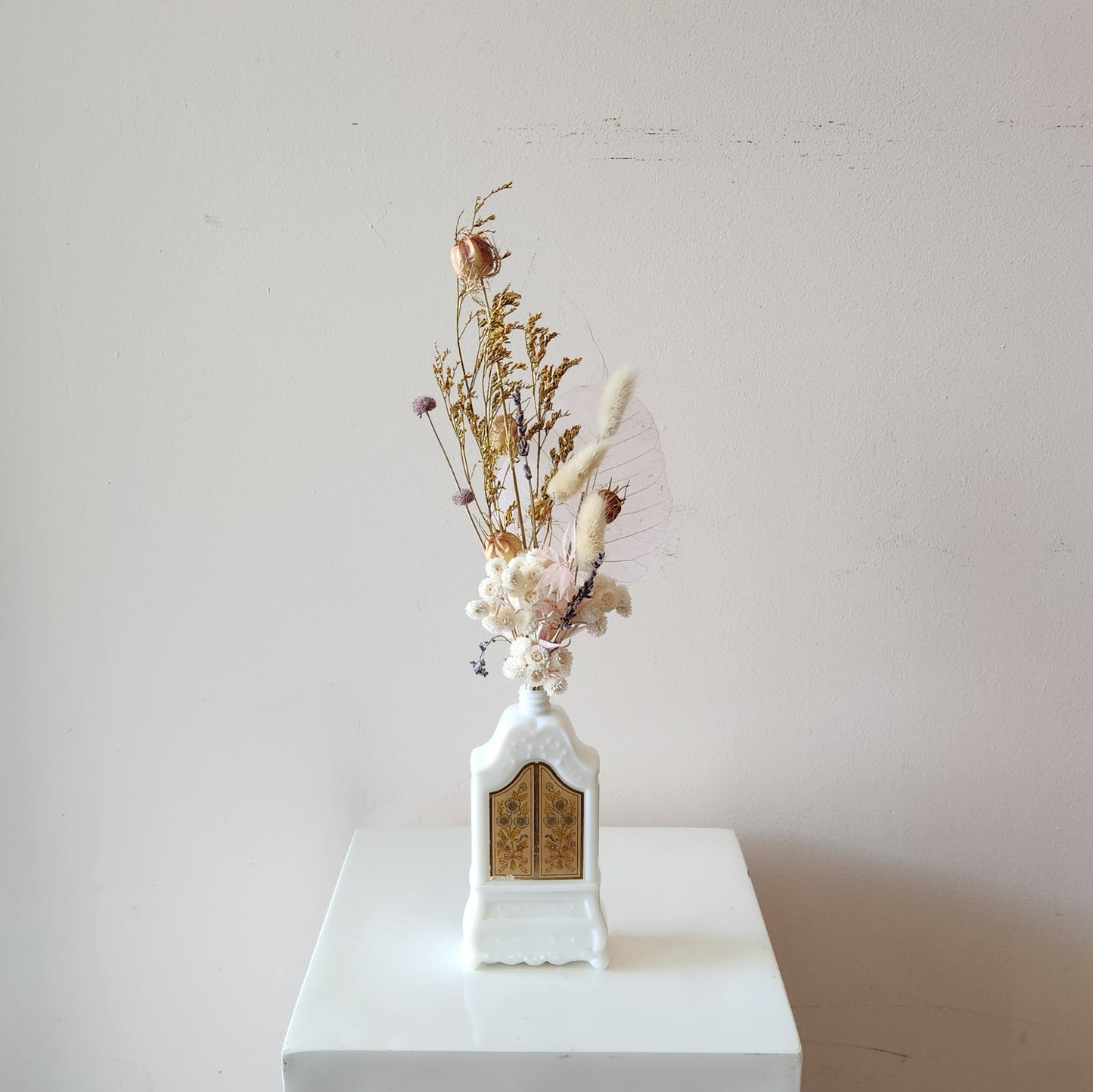Dried Floral Armoire Bud Vase