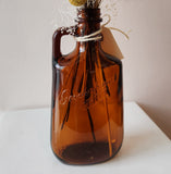 Vintage Style Brown Bottle Dried Arrangement