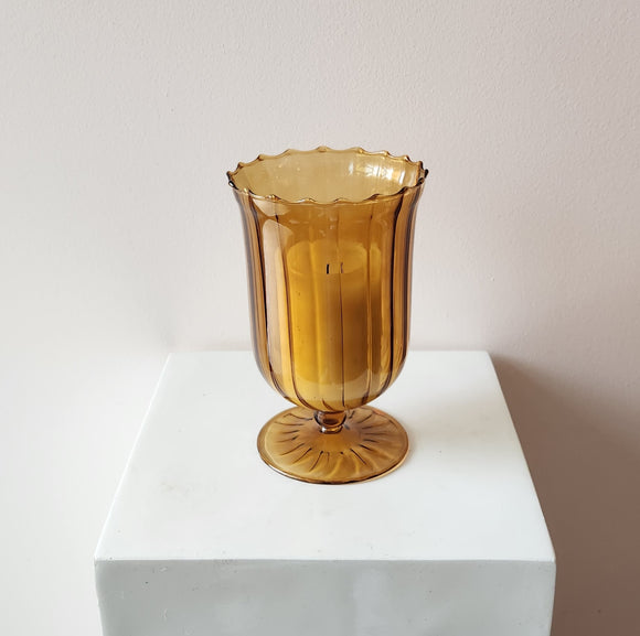 Pillar Candle in Amber Votive