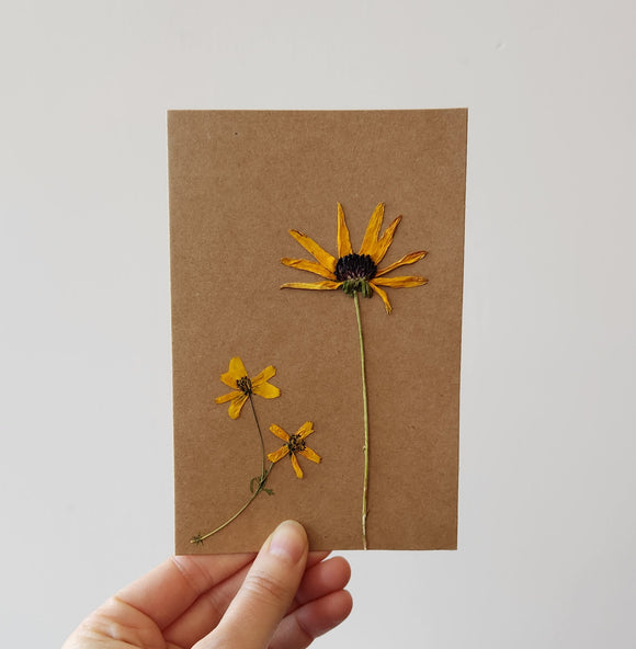 Pressed Wildflower Card