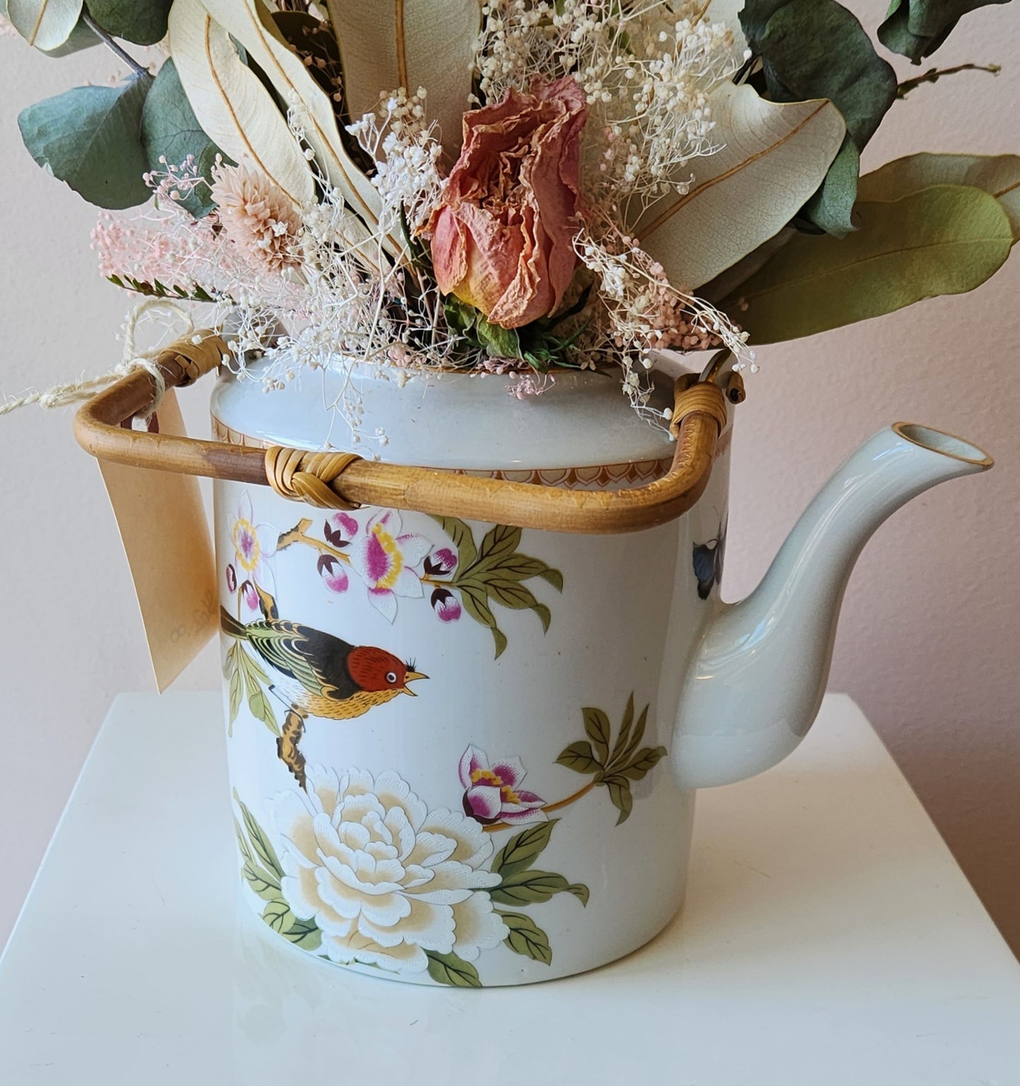 Pastel Teapot Dried Arrangement