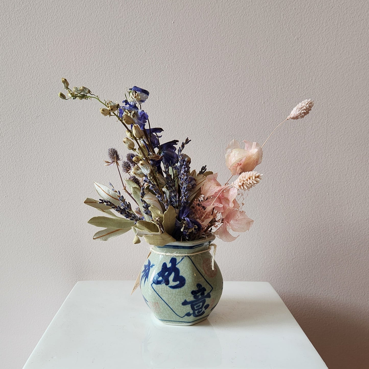 Blue & Pink Dried Arrangement