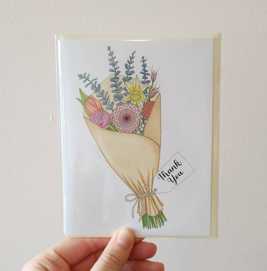 Thank You Bouquet Card