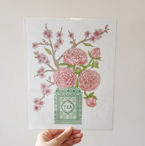 Blossom Tea Tin Print