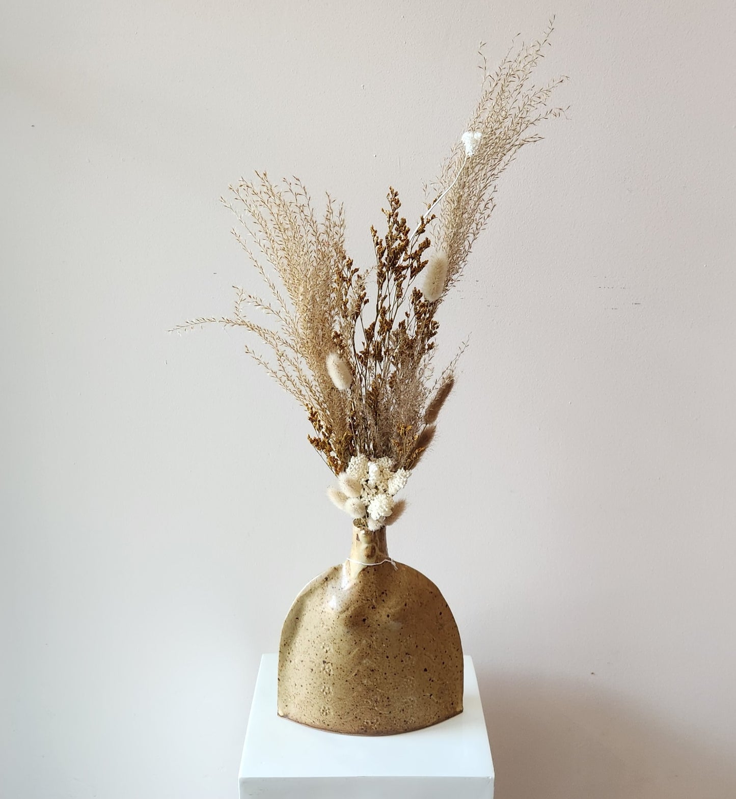 Woman-Crafted Vase Arrangement