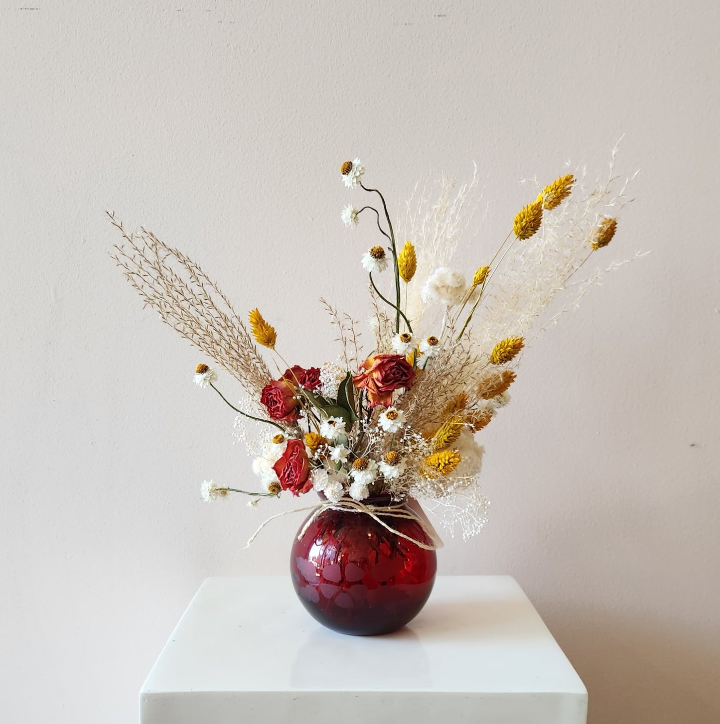 Ruby Bloom Dried Arrangement