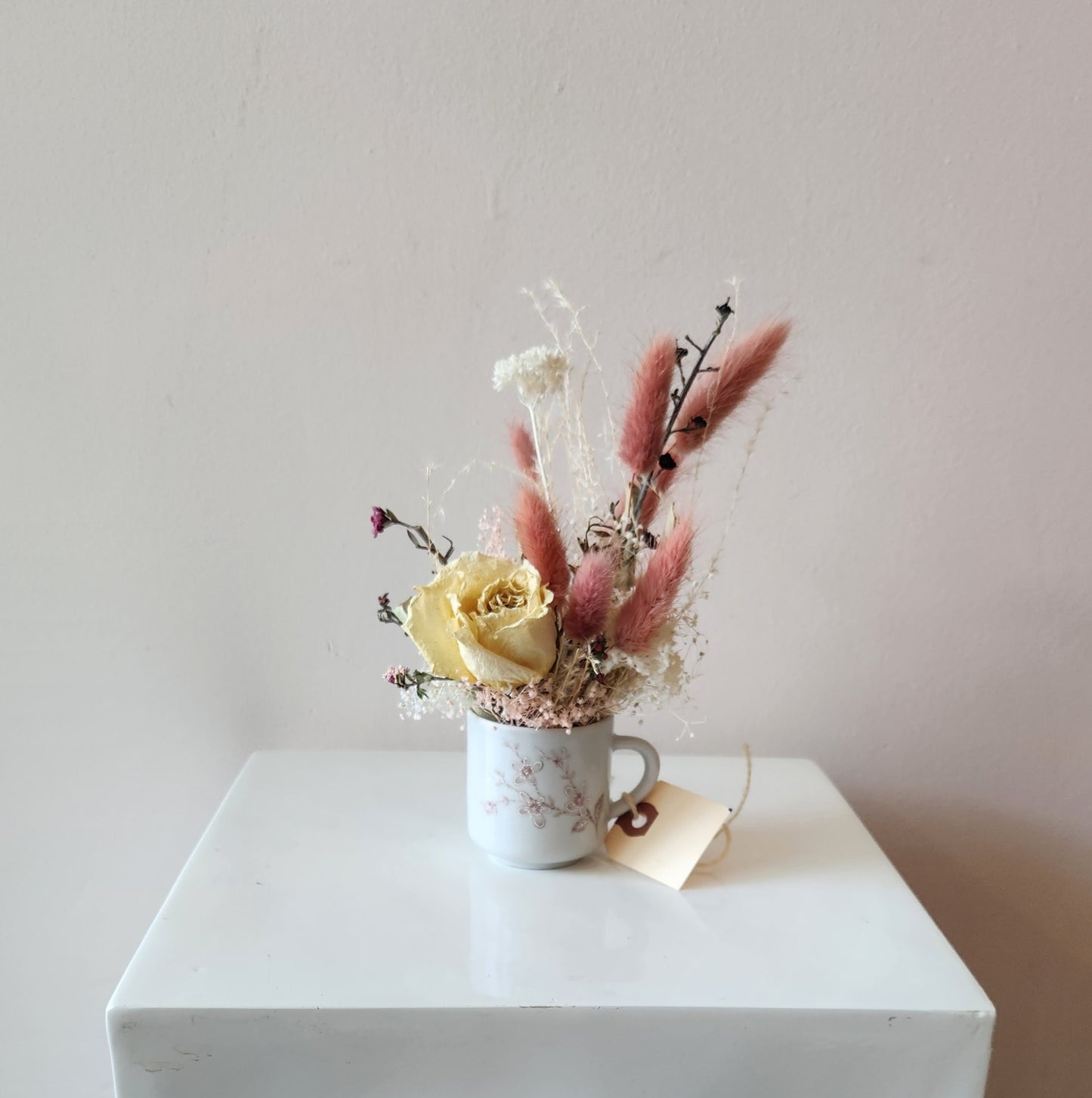 Mini Dusty Rose Dried Arrangement