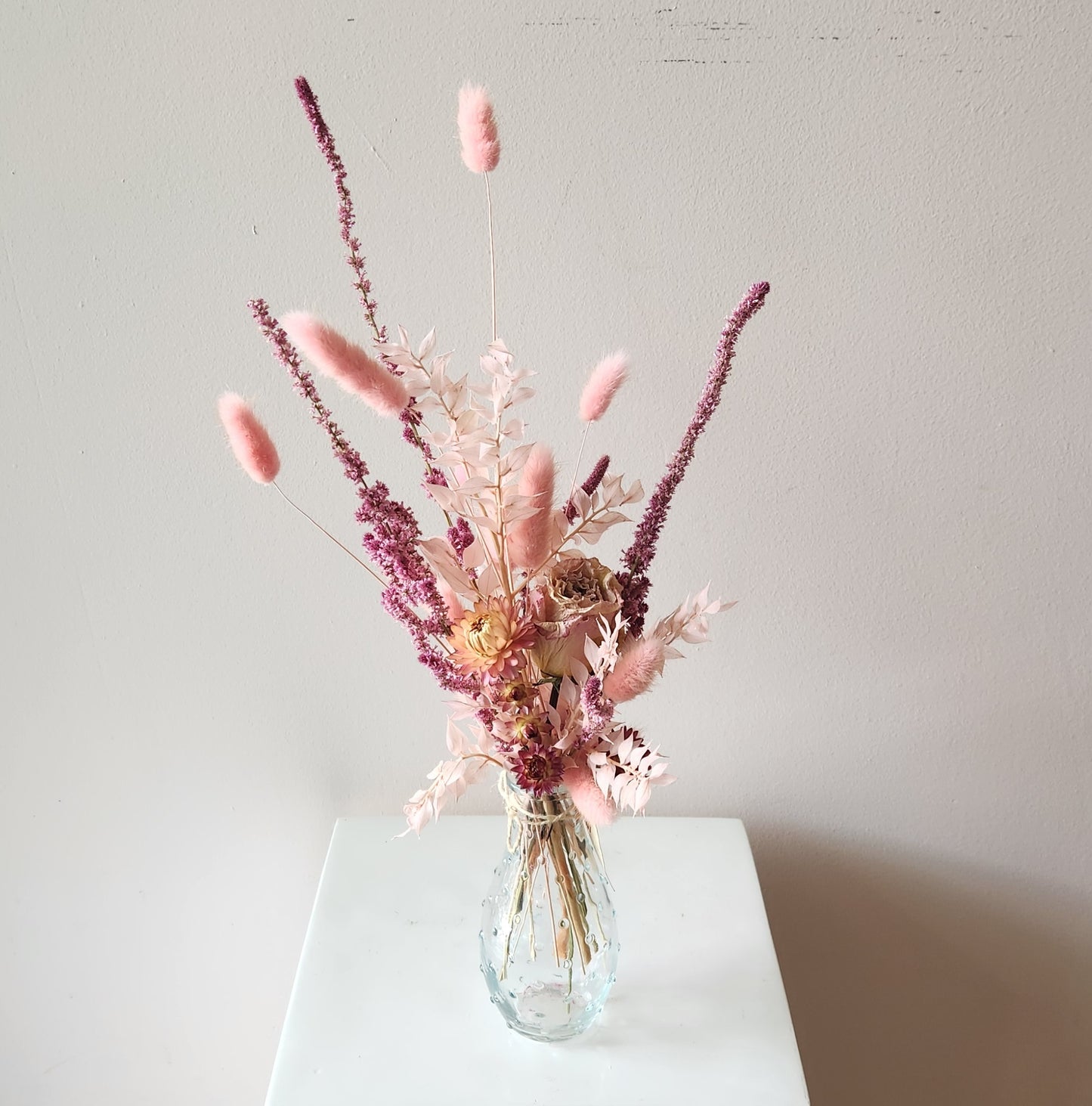 Pink Fuzz Bud Vase