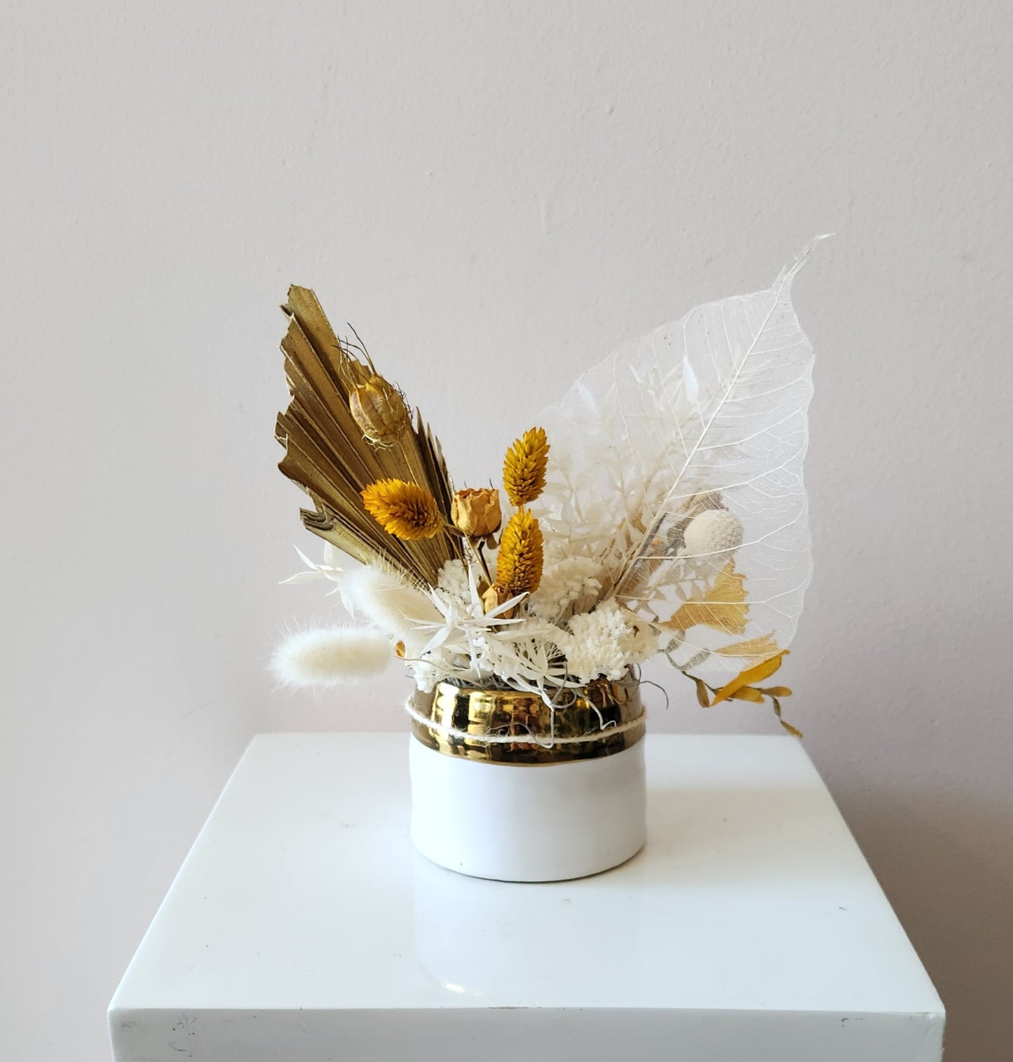 Mini Golden Girl Dried Arrangement