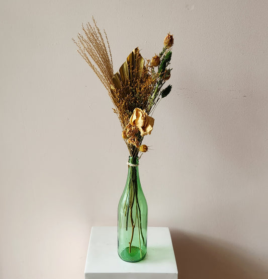 Golden Green Dried Arrangement