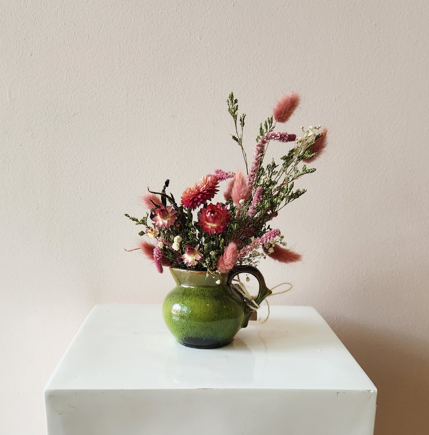 Mini Garden Pitcher Dried Arrangement