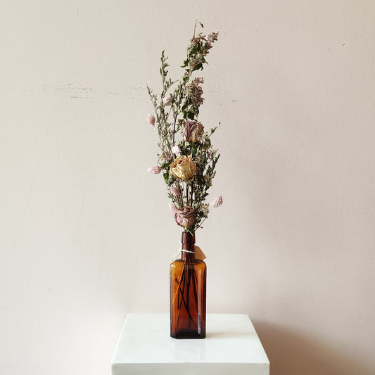 Vintage Mauve Bottle Arrangement