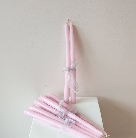 Pink Taper Candles