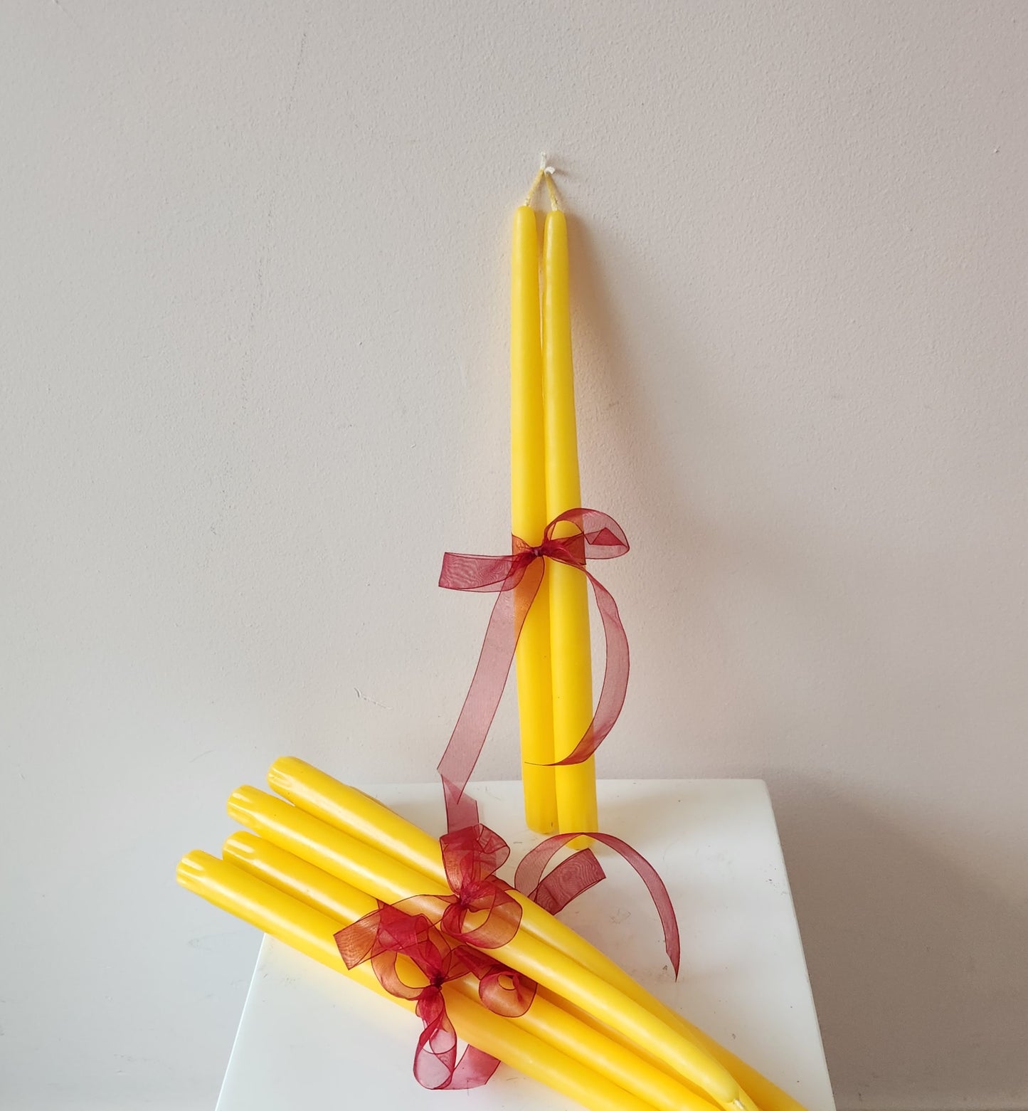 Yellow Taper Candles