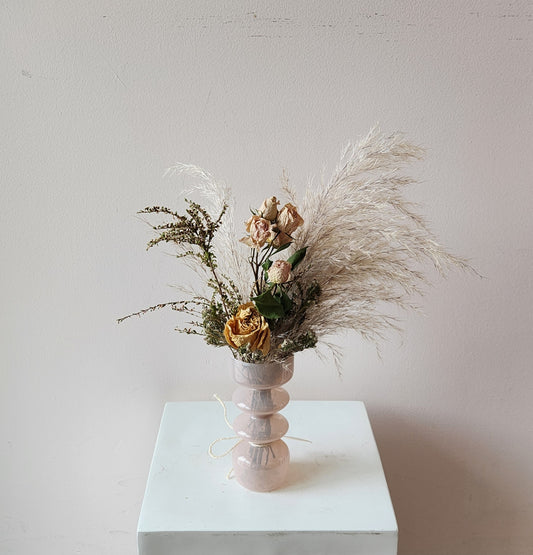 Boho Blush Dried Bud Vase