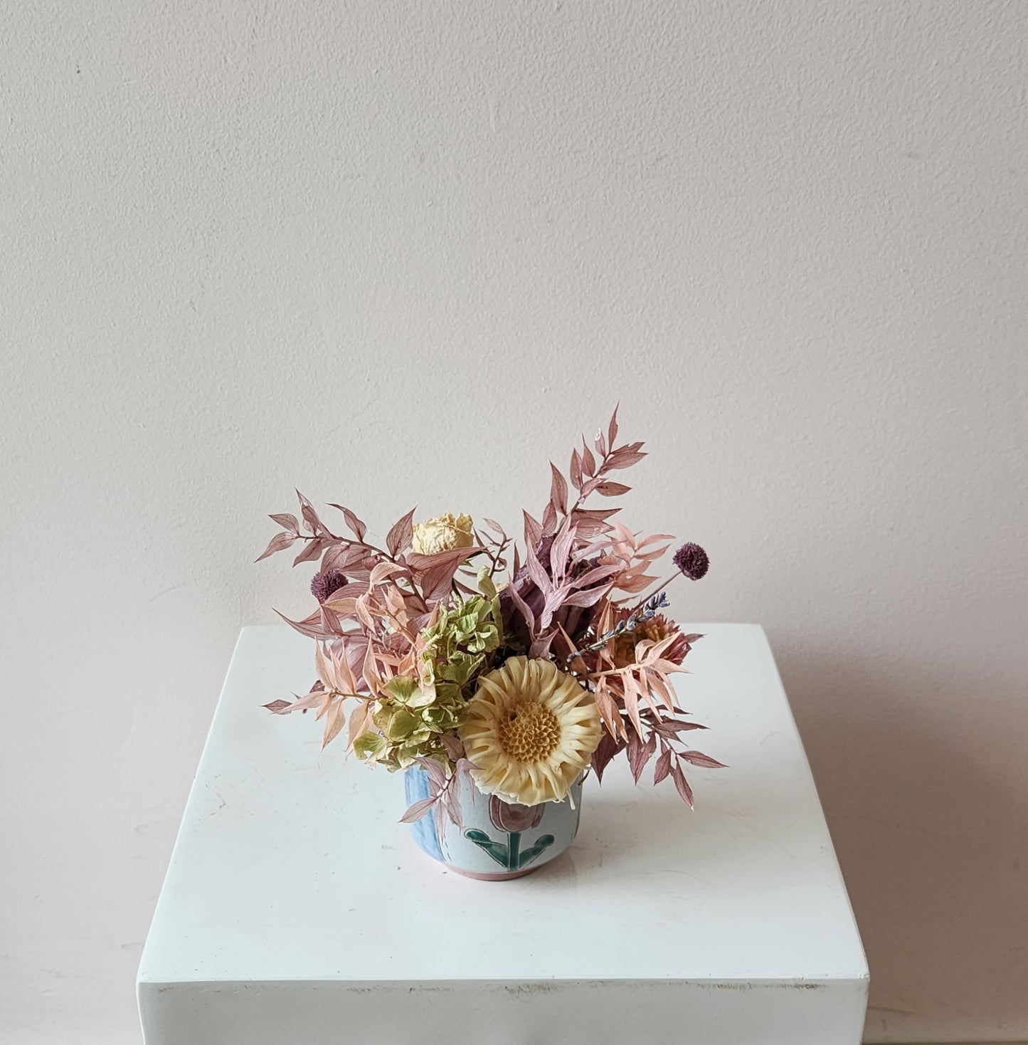 Tiny Pastel Tulip Dried Arrangement