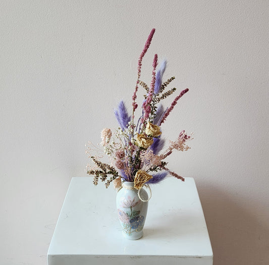 Petite Pastel Dried Bud Vase