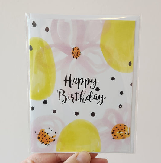 Happy Birthday Blooms Card