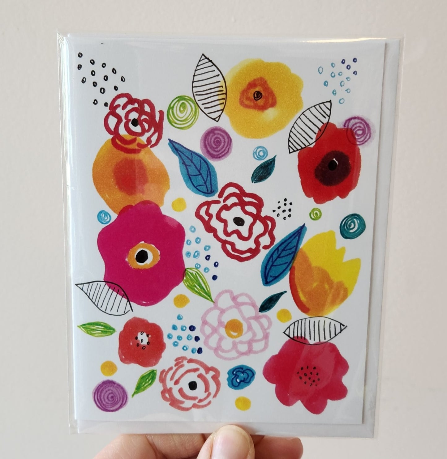 Abstract Blooms Card