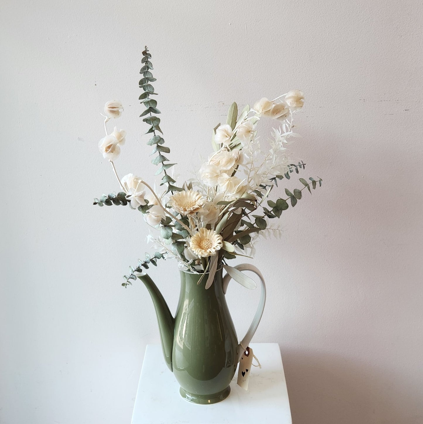 Sage Teapot Dried Arrangement