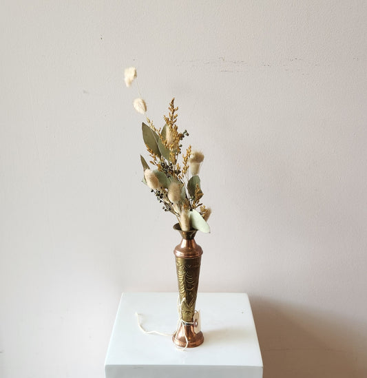 Tappered Brass Dried Arrangement