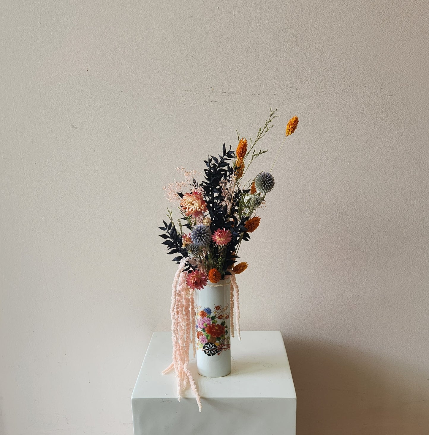 Bold Floral Dried Arrangement