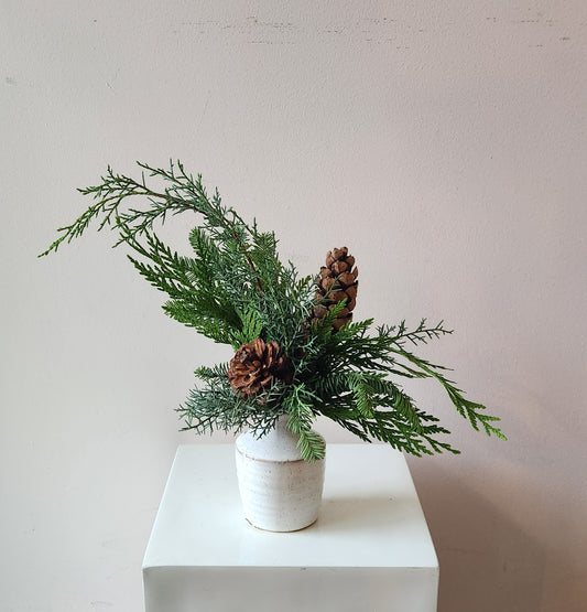 Rustic Winter Budvase