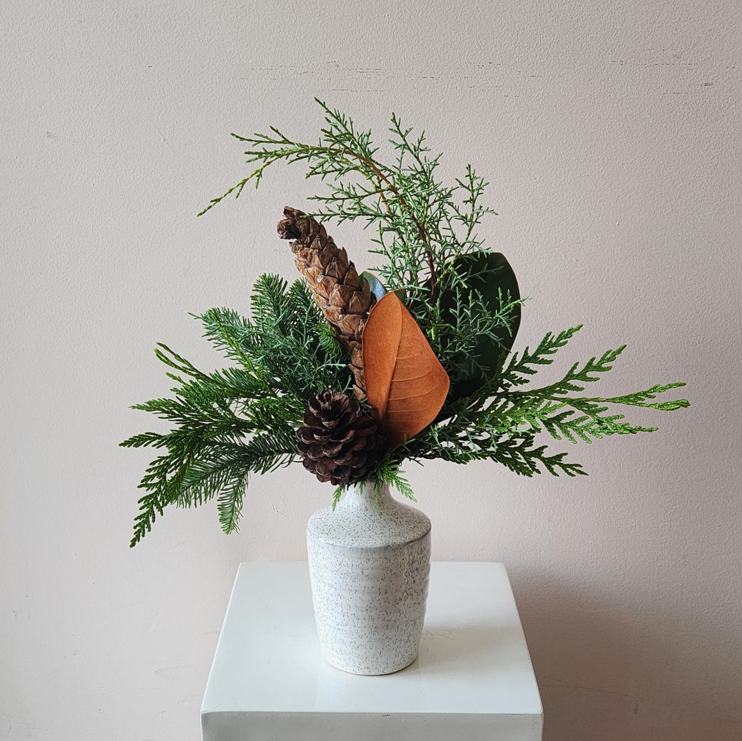 Rustic Winter Budvase