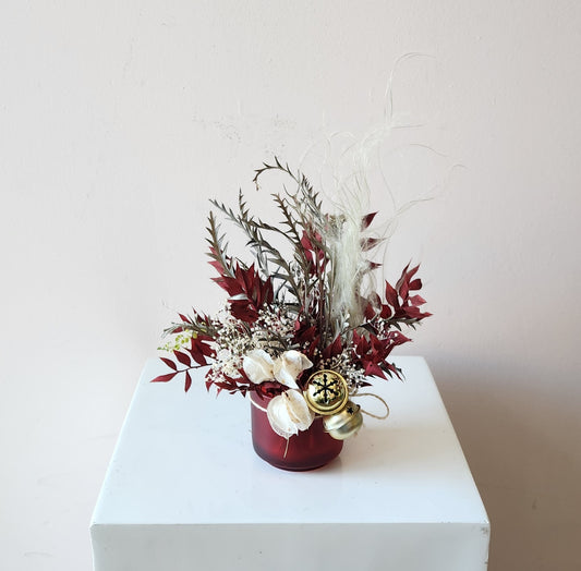 Mini Holiday Bells Dried Arrangement