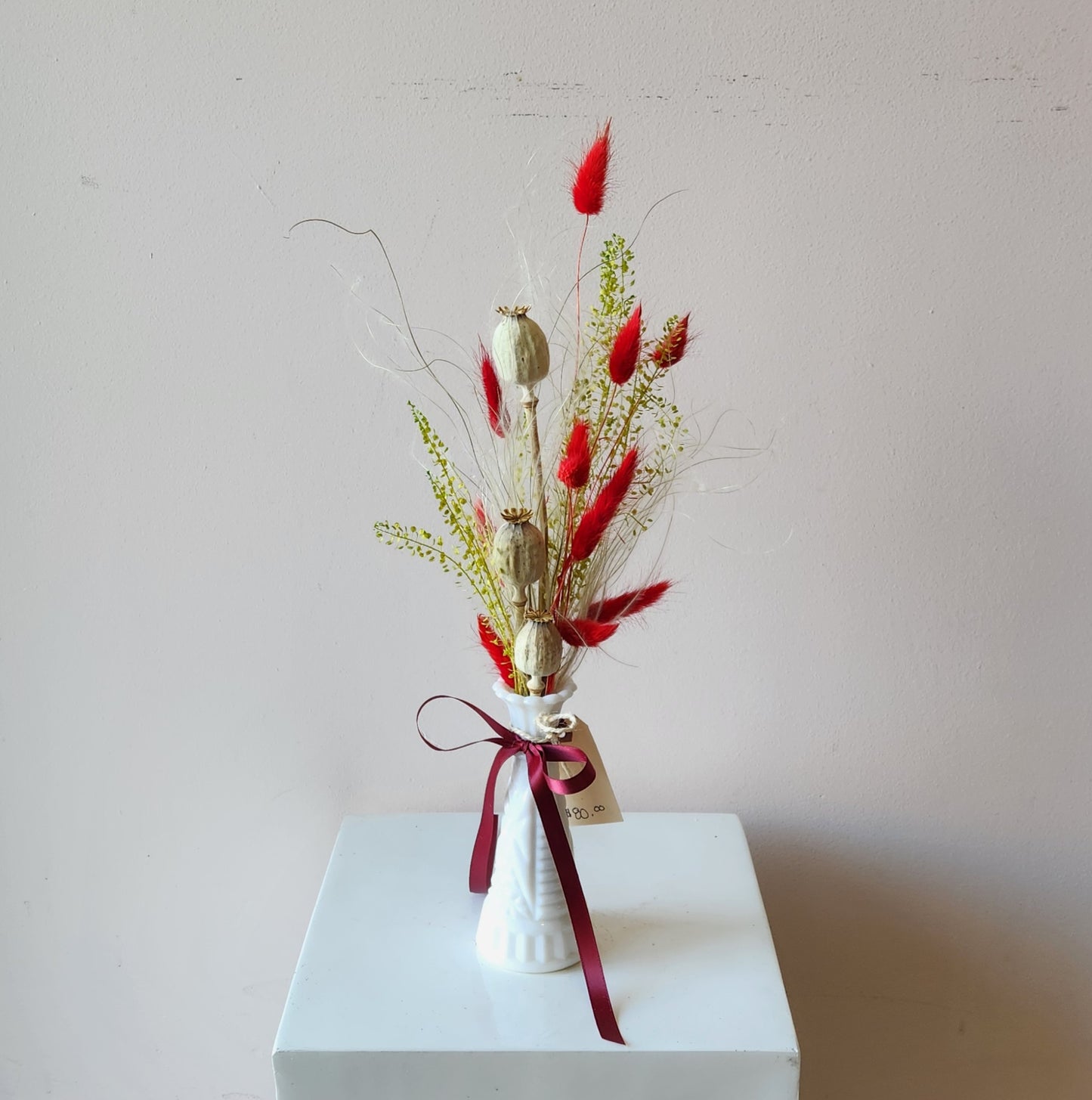 Dried Christmas Bud Vase