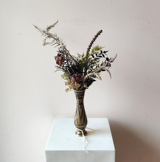 Black & Gold Bud Vase Arrangement