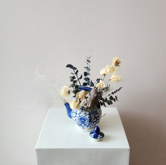 Petite Blue & White Tea Pot