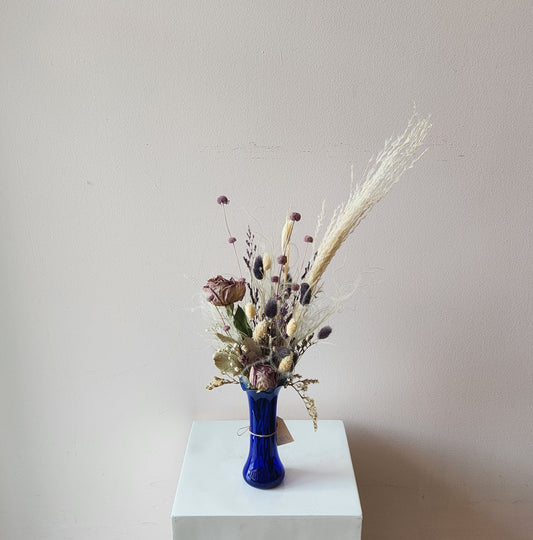 Cool Blue Bud Vase