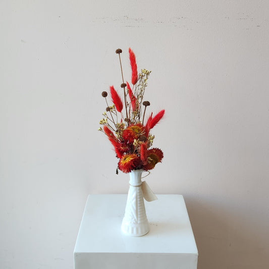Fiery Bud Vase