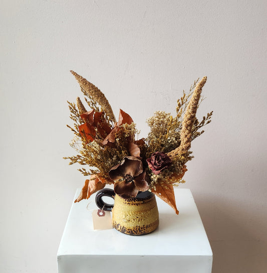Harvest Mug Dried Arrangement