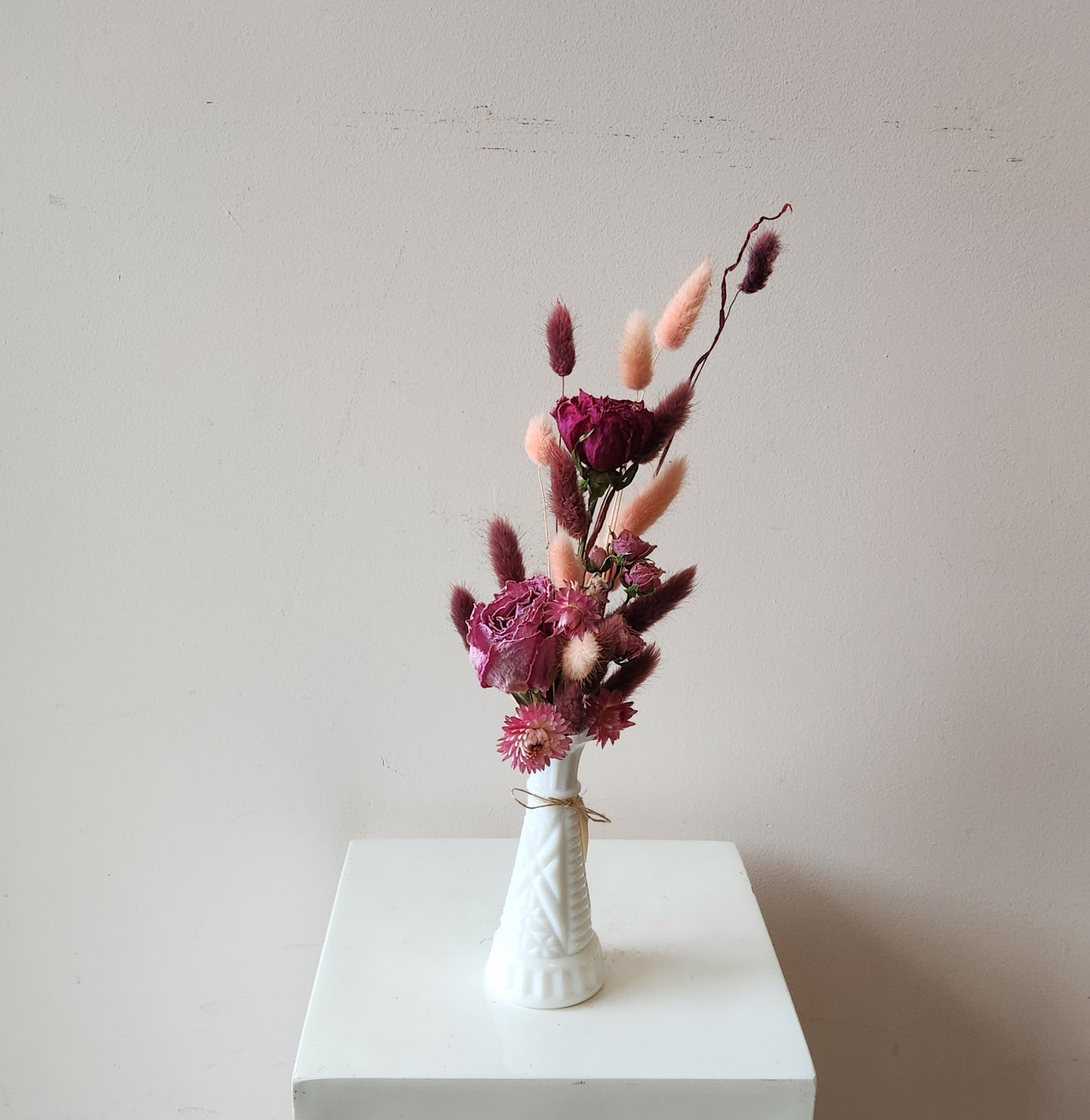 Dried Raspberry Bud Vase