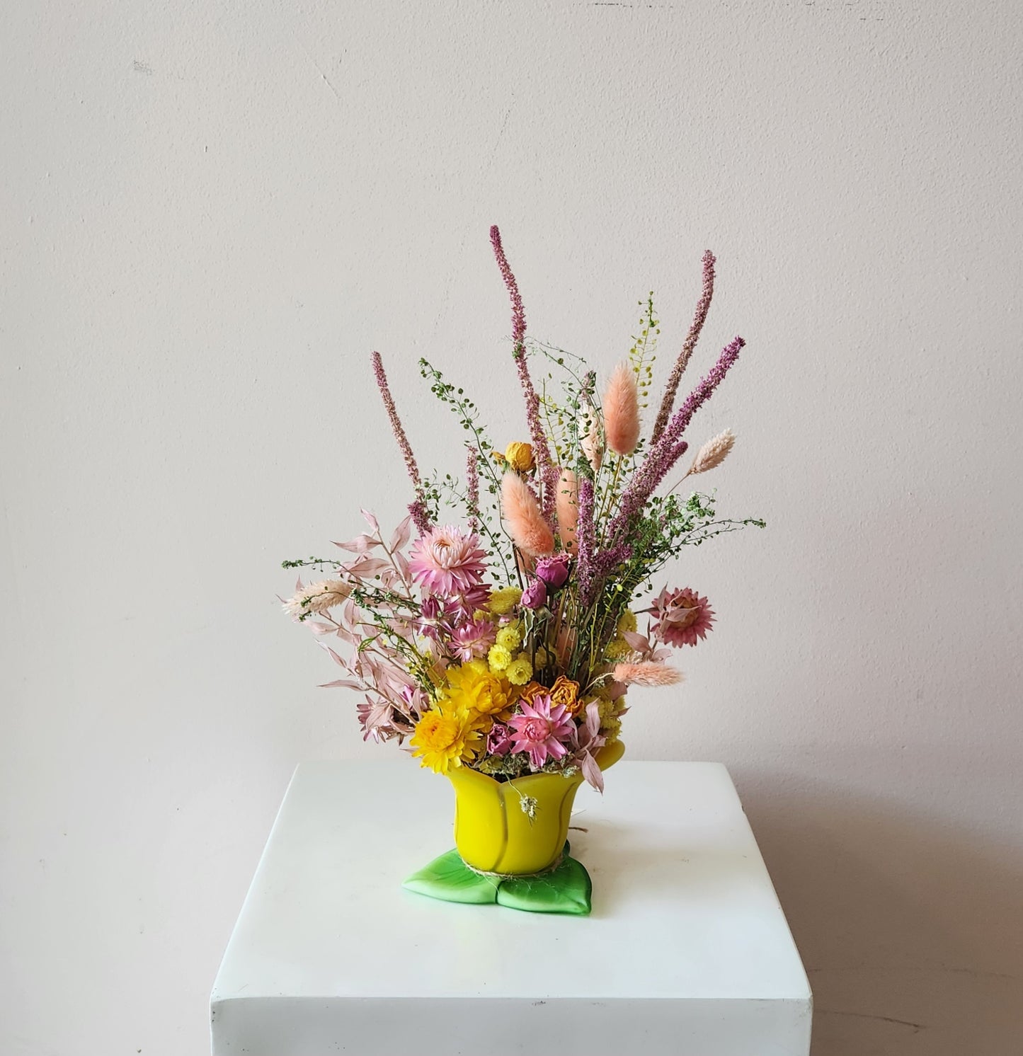 Buttercup Blossoms Dried Arrangement