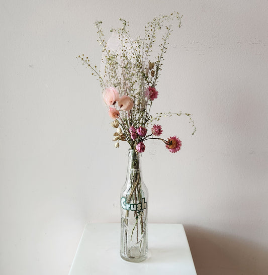 Crush Dried Bottle Arrangement