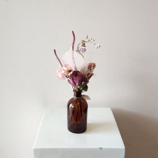 Amber Rose Dried Bud Vase