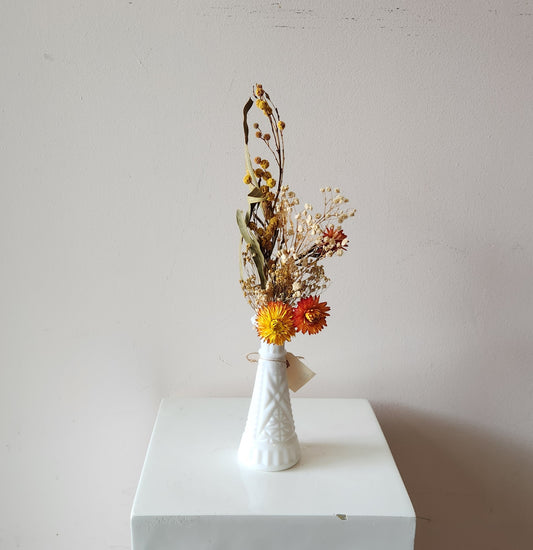 Creamsicle Dried Bud Vase