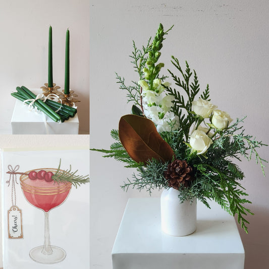 Frosted Bud Vase Gift Set