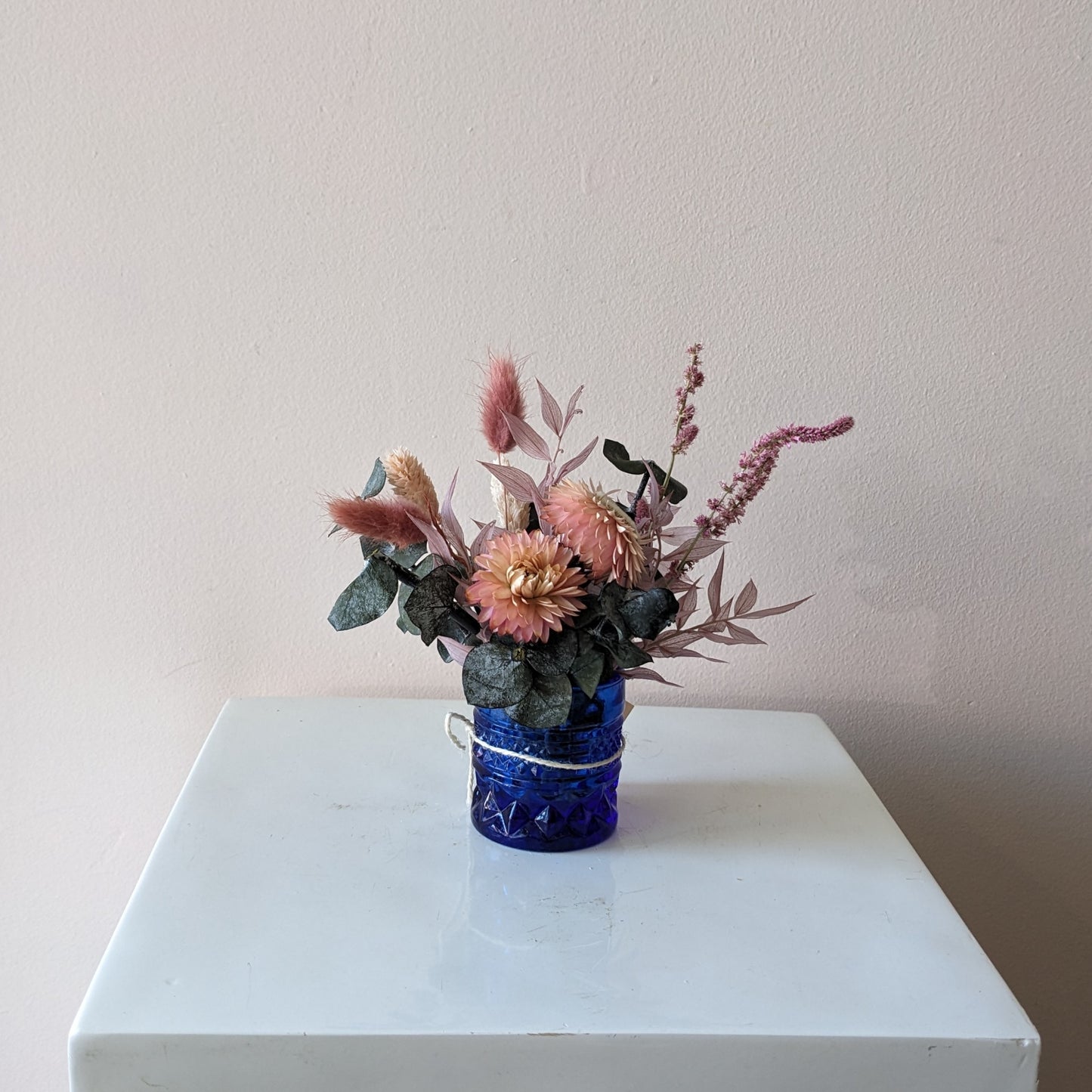 Petite Blue Garden Dried Arrangement